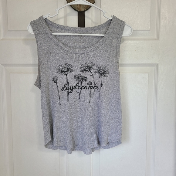 Daydreamer LA Woman's Sleeveless Tanktop, Size: Large Color: Grey - Picture 7 of 12